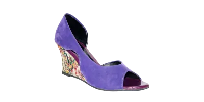 Fiorella Purple Peep Toes